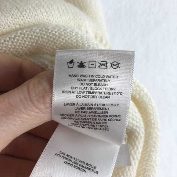 Lole NWT Women's Small Skylar Wool Blend Vanilla Cream Brown V-Neck Knit Dress - Picture 10 of 10